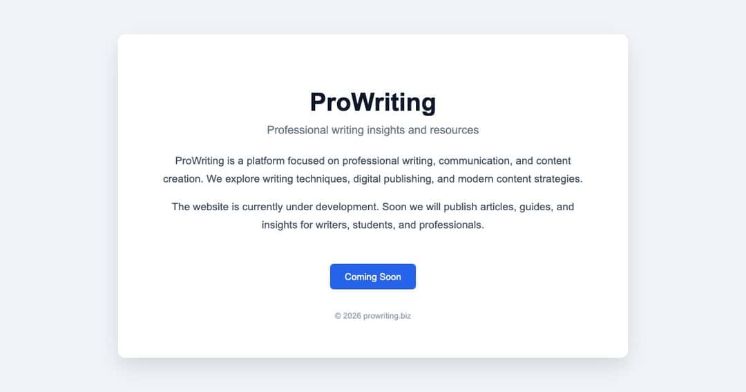 Prowriting cover