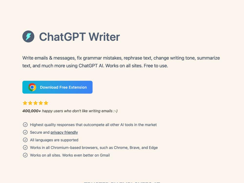 ChatGPT Writer cover
