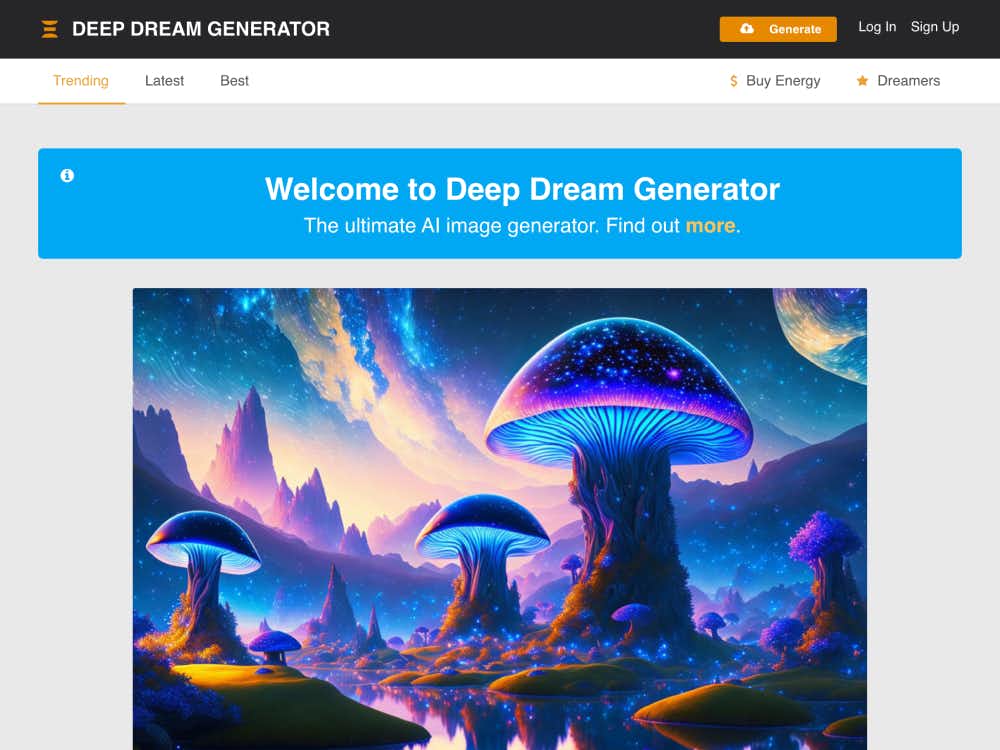 Deep Dream Generator cover