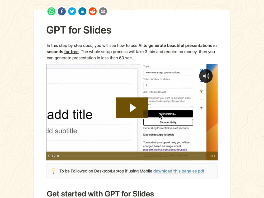 GPT for Slides cover