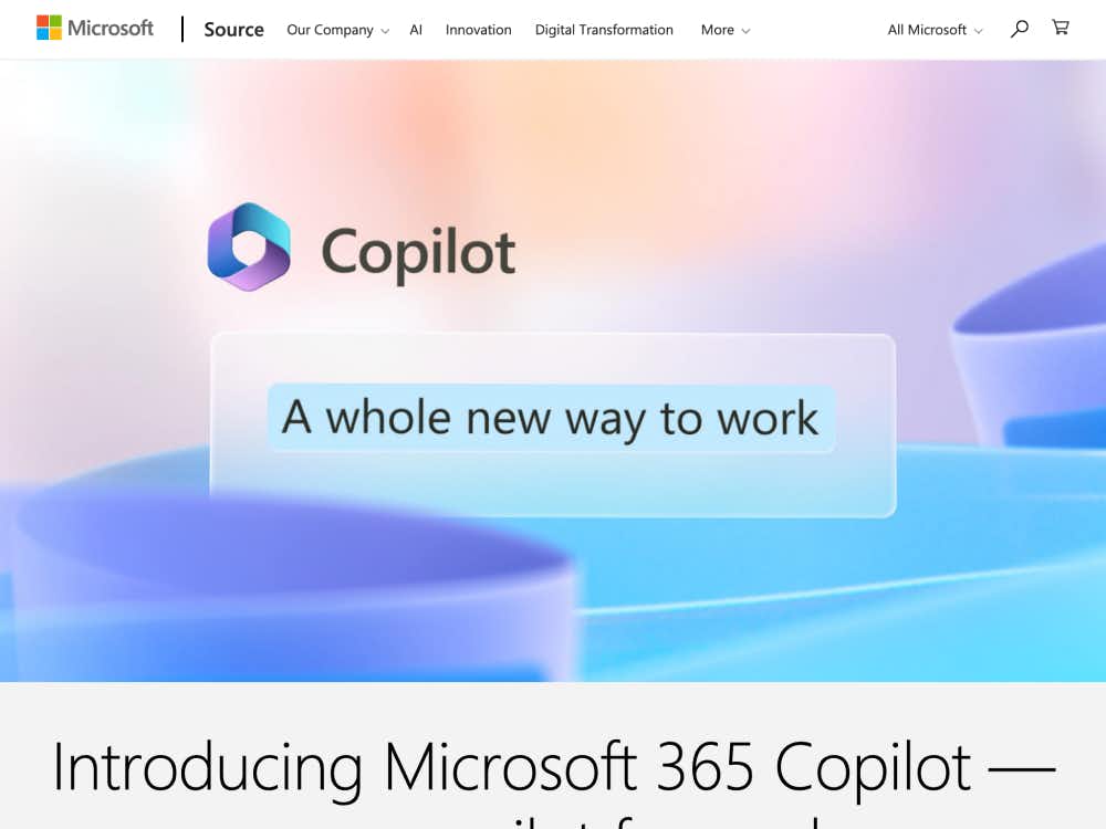 Microsoft 365 Copilot cover