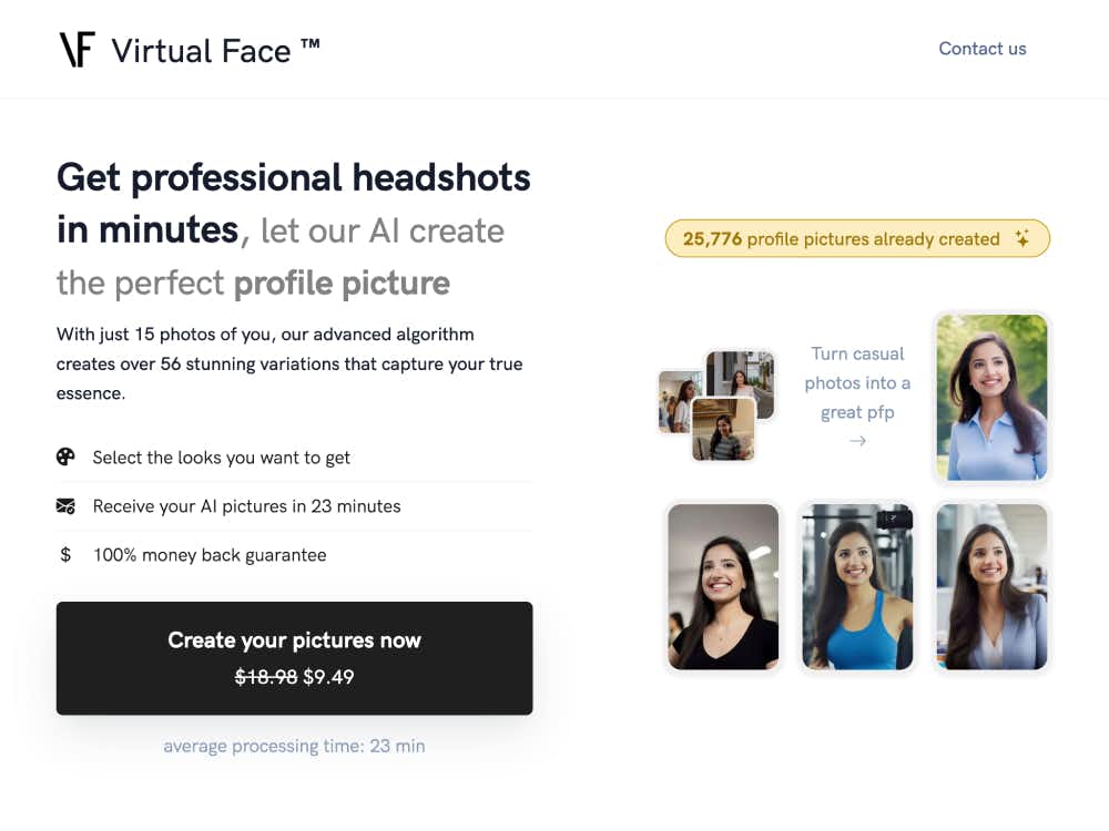Virtual Face cover