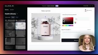 Scene Creation demo - AI generated product images in brand style cover