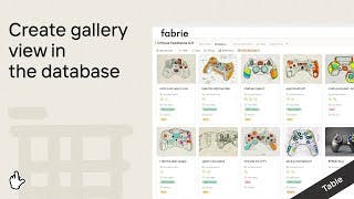 Create gallery view in the database cover
