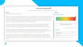 AI Content Detector - detecting if a text is AI generated cover