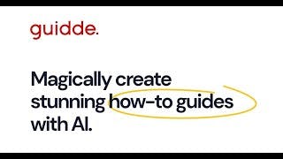 Knowledge Base Documentation made simple with AI using Guidde cover
