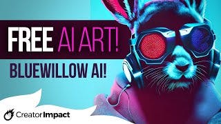 New! FREE AI ART Generator BlueWillow  (Competitor to Midjourney?) cover