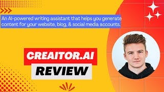 Creaitor.AI Review, Demo + Tutorial I Create engaging content with a powerful AI writing assistant cover