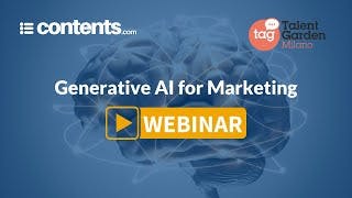 Revolutionizing Marketing with Generative AI | Contents.com Webinar @TAG cover