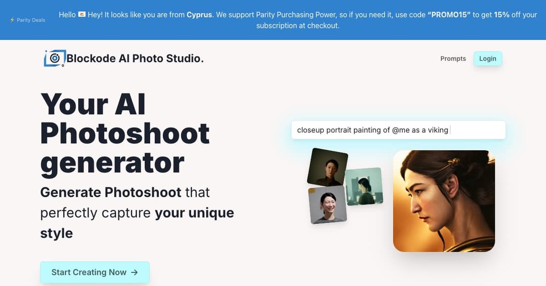 Blockode AI Photo Studio cover Blockode AI Photo Studio cover