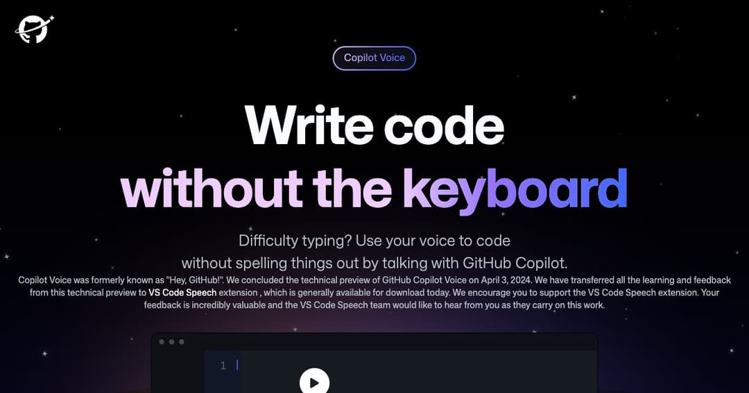 GitHub Copilot Voice cover GitHub Copilot Voice cover