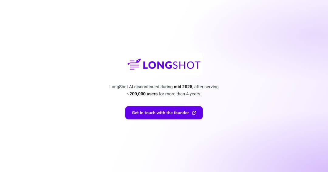 LongShot AI cover LongShot AI cover