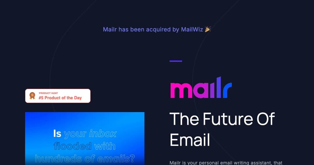 Mailr cover Mailr cover