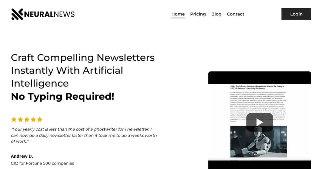 Neural Newsletters cover Neural Newsletters cover