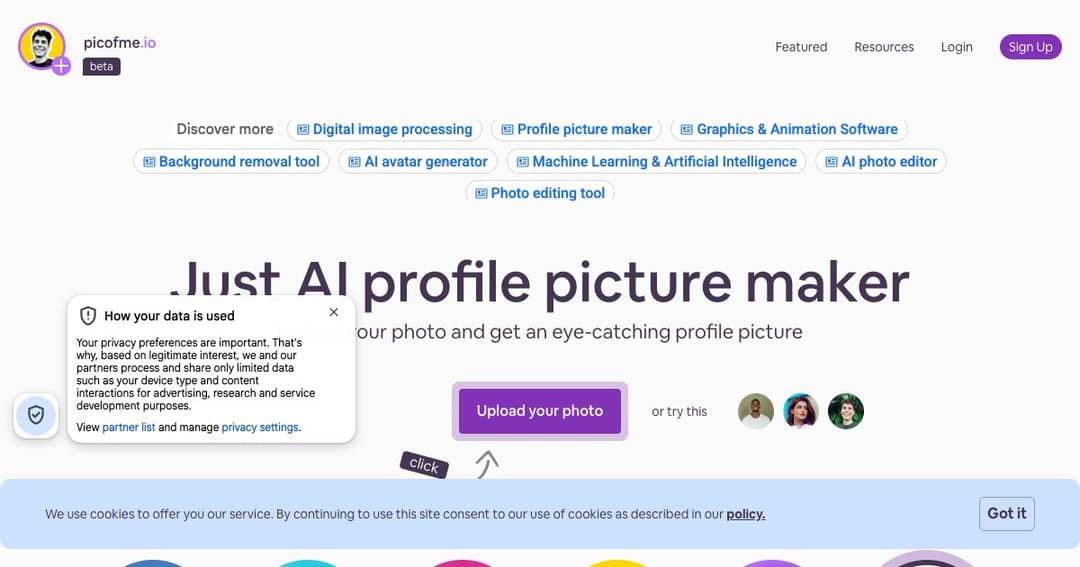 Picofme.io cover Picofme.io cover