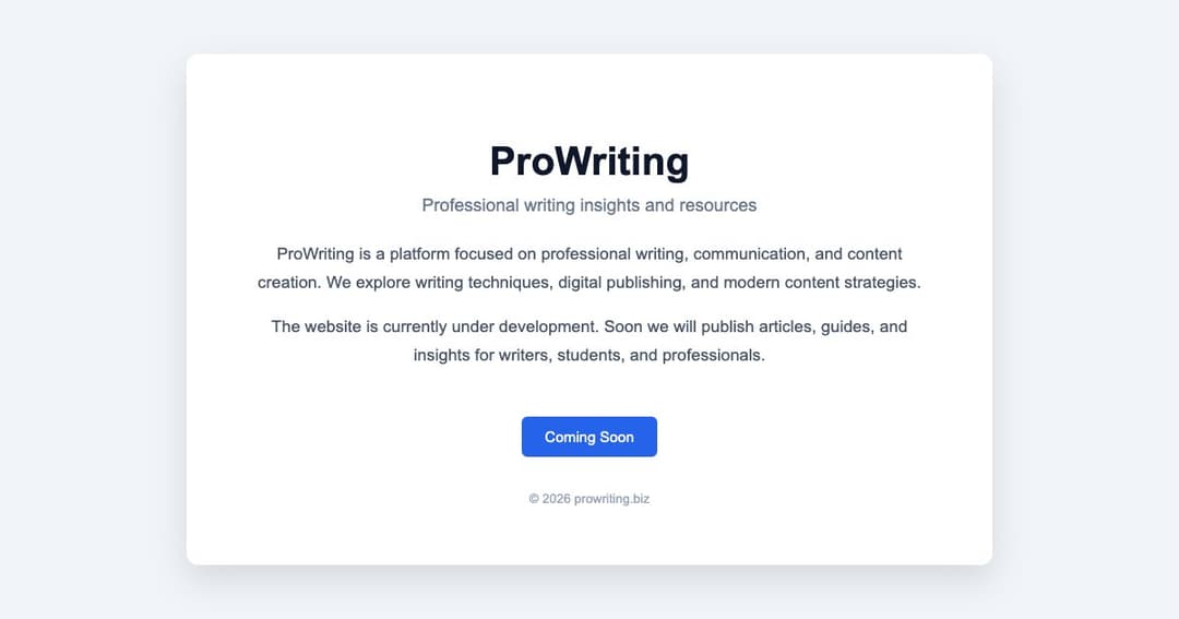 Prowriting cover Prowriting cover
