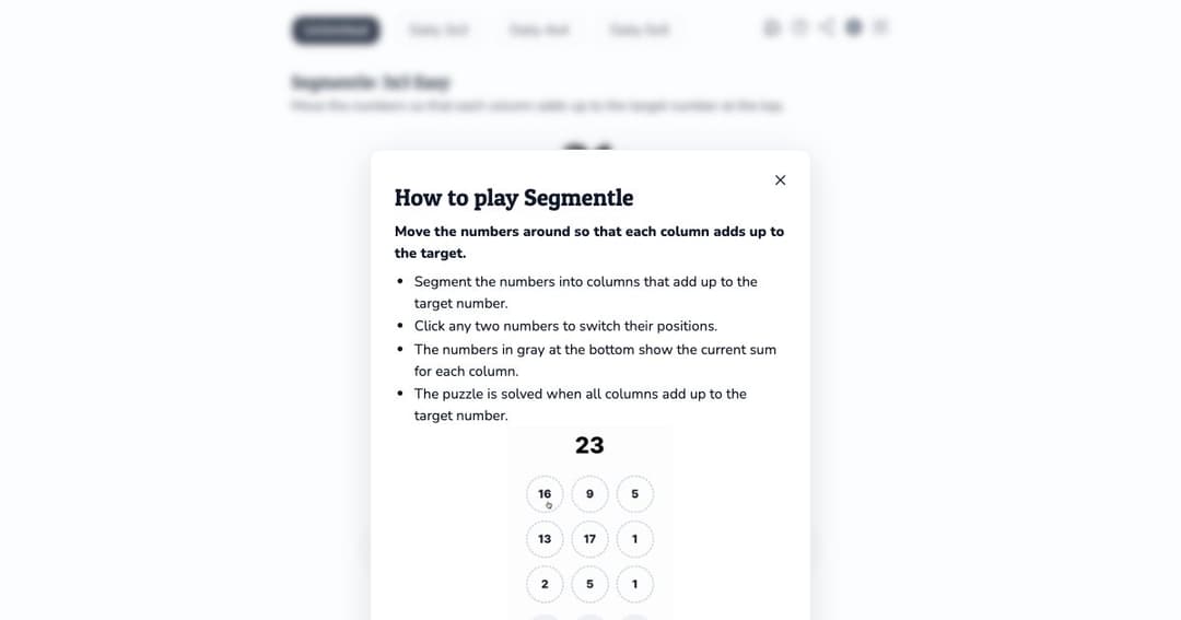 Segmentle cover Segmentle cover