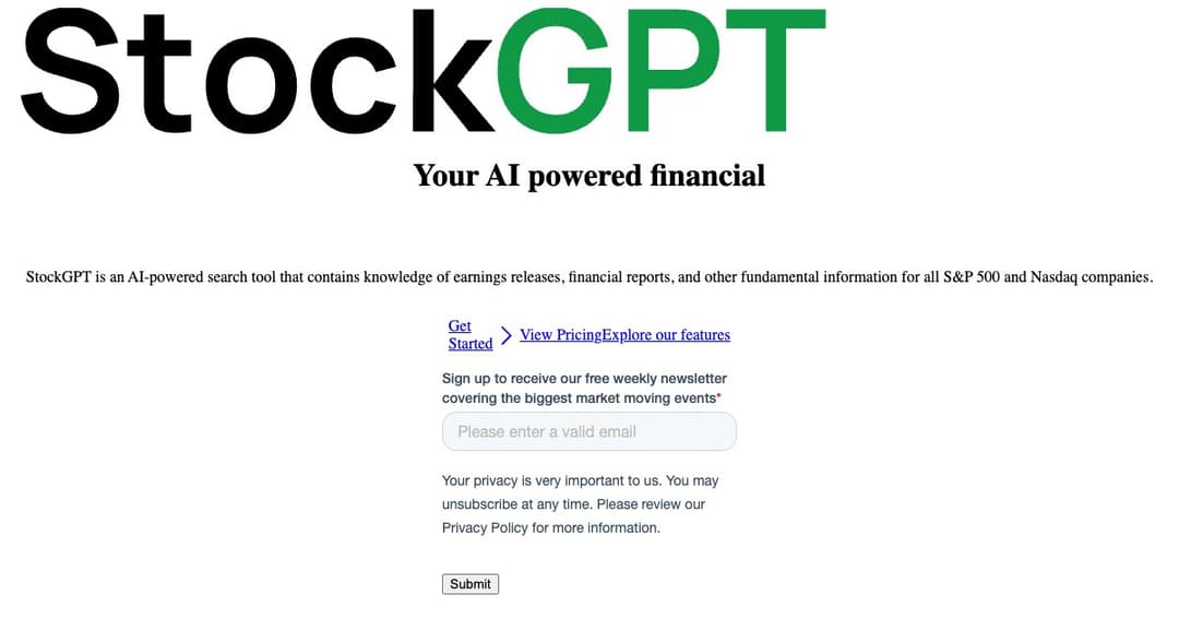 StockGPT cover StockGPT cover