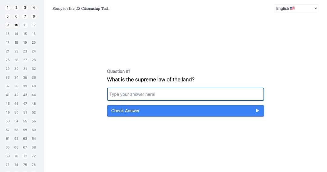 Study for the US Citizenship Test cover Study for the US Citizenship Test cover