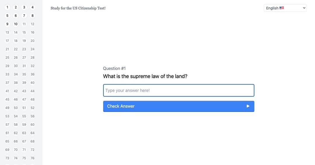 Study for the US Citizenship Test cover Study for the US Citizenship Test cover