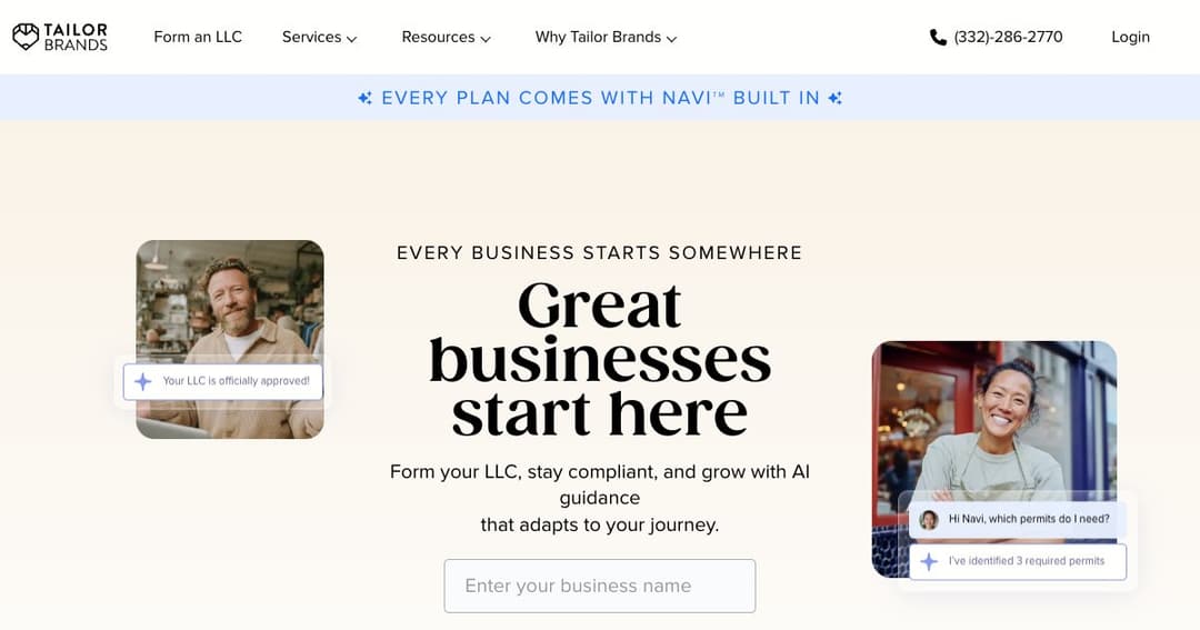 Tailor Brands cover Tailor Brands cover