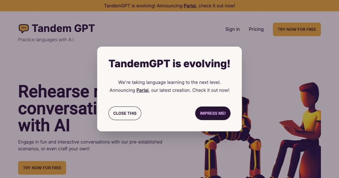 Tandem GPT cover Tandem GPT cover