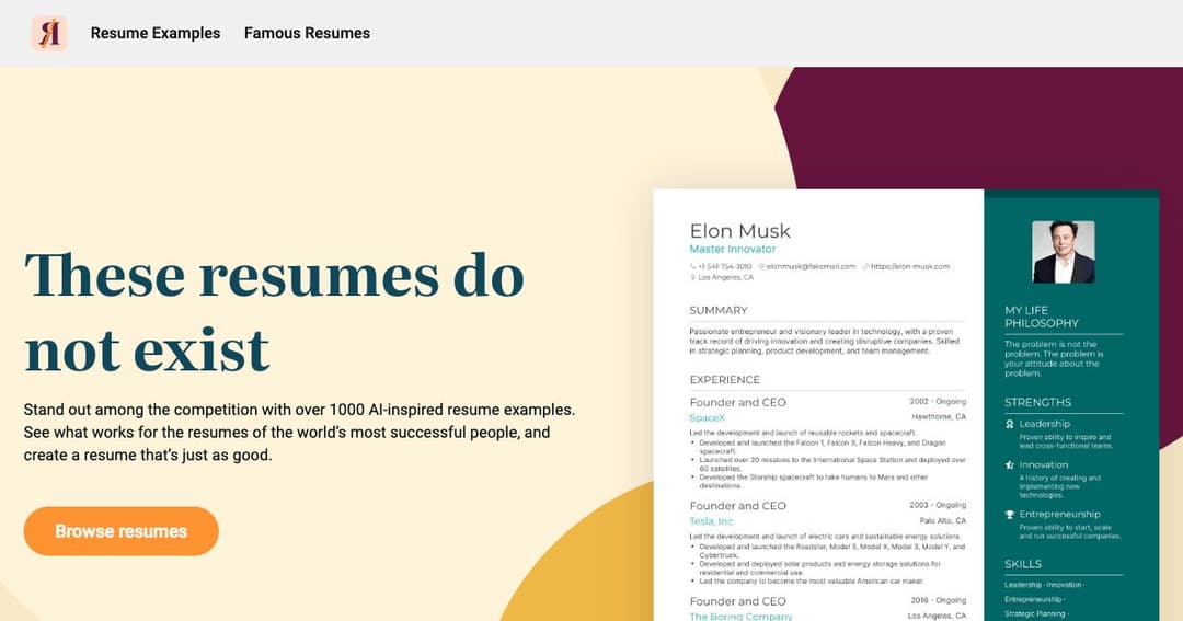 These resumes do not exist cover These resumes do not exist cover