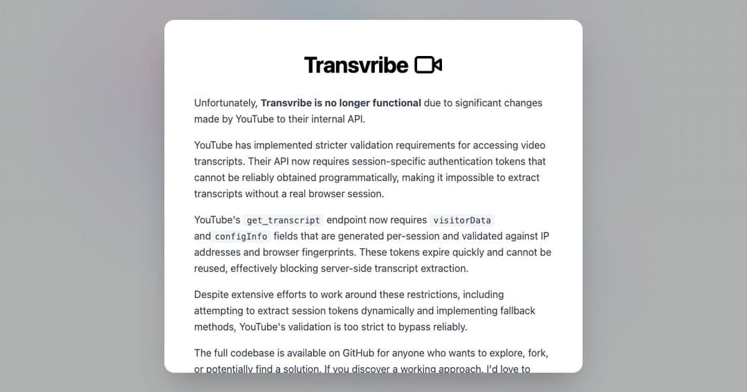 Transvribe cover Transvribe cover
