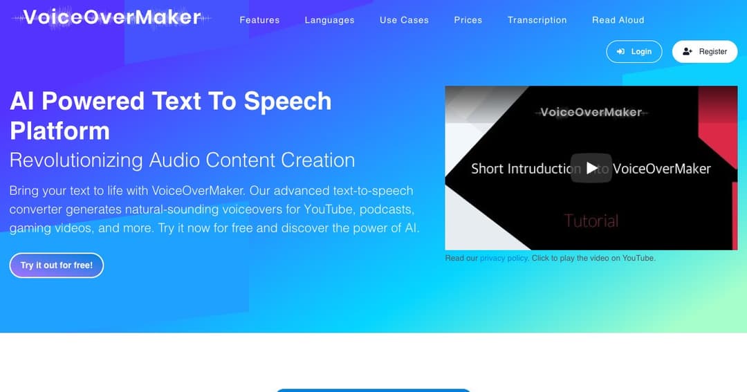 VoiceOverMaker cover VoiceOverMaker cover