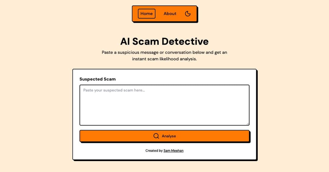 AI Scam Detective cover AI Scam Detective cover