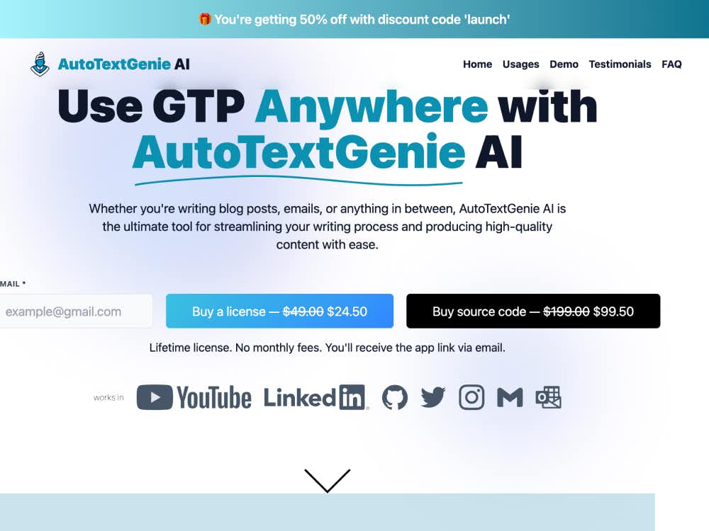 AutoTextGenie AI cover