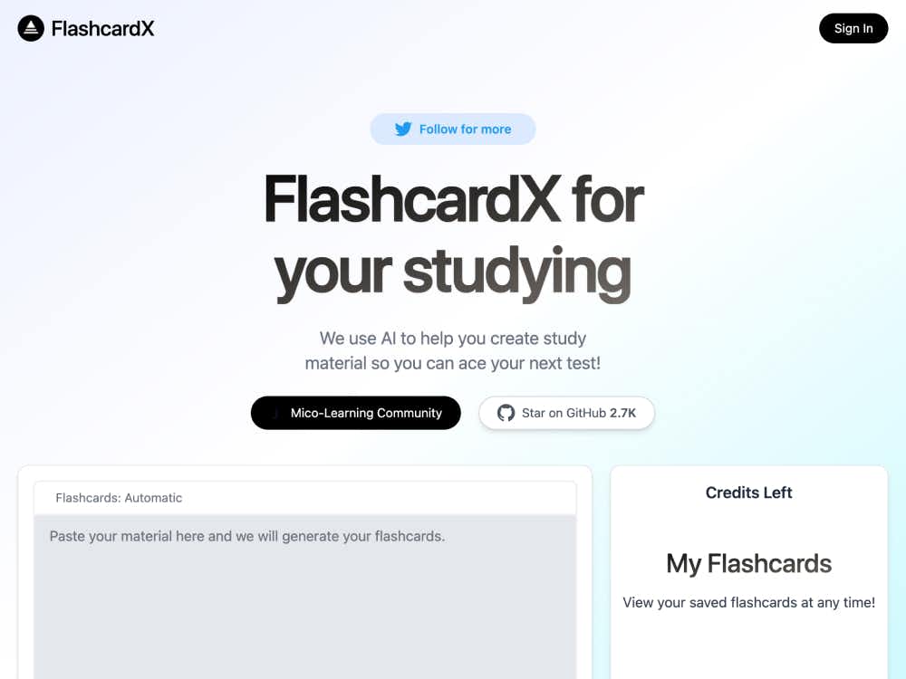 FlashcardX cover