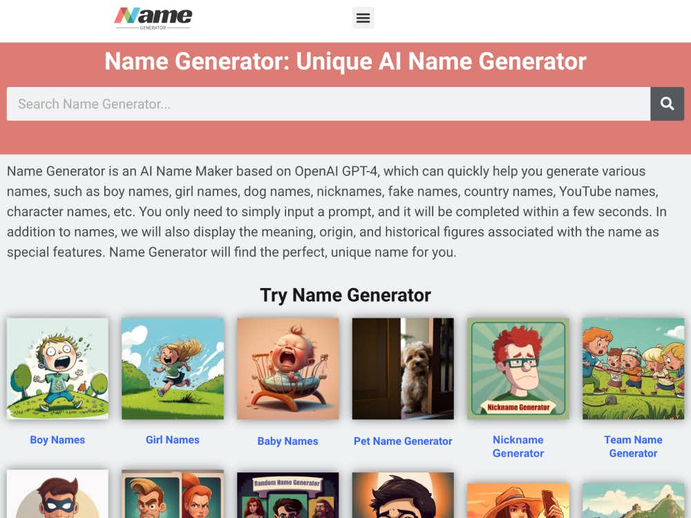 Name Generator cover