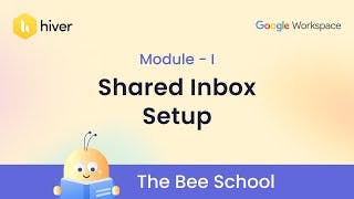 Hiver | The Bee School- E03 | Shared Inboxes | Google Workspace cover