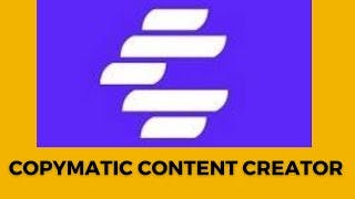 Copymatic AI Content Generator cover