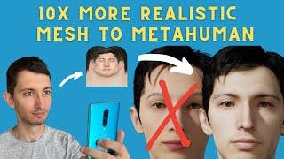 3D scan to Metahuman with in3D app ~ Mesh to Metahuman with texture, using just a smartphone cover
