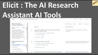 Elicit The AI Research Assistant AI Tools Demo cover