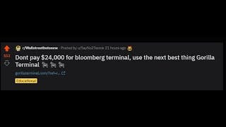 Don't pay $24,000 for terminal, use the next best thing Gorilla Terminal 🦍🦍🦍 cover