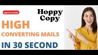 Hoppycopy Nurture Emails, review|Email marketing with AI #Hoppycopy #Nurtureemails #emailmarketing cover