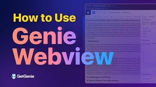 How to Use Genie Webview to Generate Content cover