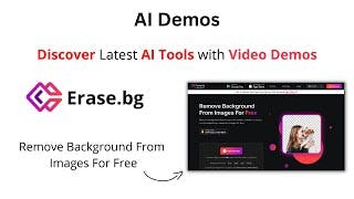 AI Demos | Erase.bg | Remove Background From Images For Free cover