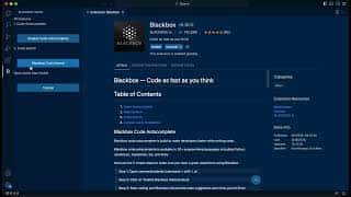 ब्लैकबॉक्स VSCode एक्सटेंशन - कोड खोज cover ब्लैकबॉक्स VSCode एक्सटेंशन - कोड खोज cover