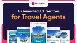 AI-Generated Ad Creatives for Travel Agents - Step-by-Step Tutorial of AdCreative.ai cover