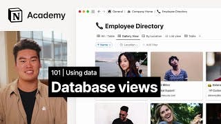Customize database views to focus on information you need cover