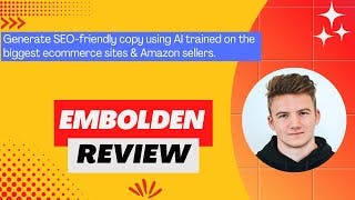 Embolden review, Demo + Tutorial I Automatically generate SEO-friendly copy for ecommerce business cover