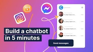 How to create a bot: Chatbot online builder for website / Facebook / Instagram automation cover
