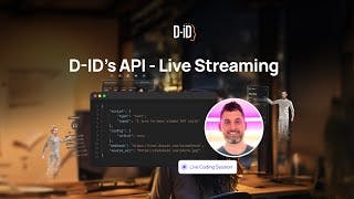 D-ID API - Live Streaming cover